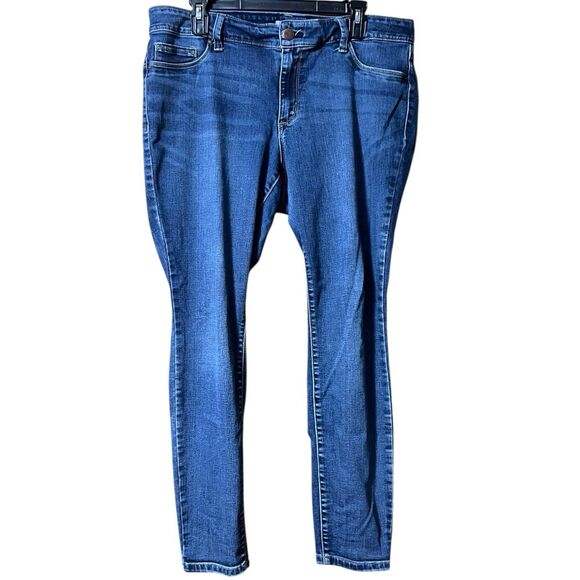 Jessica Simpson Kiss Me Skinny Jeans Sz 16W Sweet Charlotte Dark Wash - Picture 4 of 7